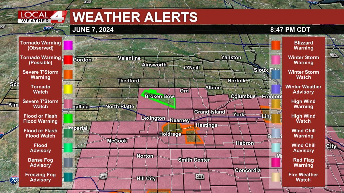 LIVE: National Weather Service issues Severe Thunderstorm Warning for Kearney - Vimarsana News