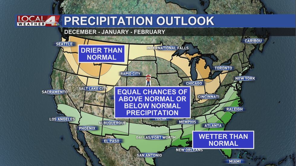 Precipitation outlook this winter