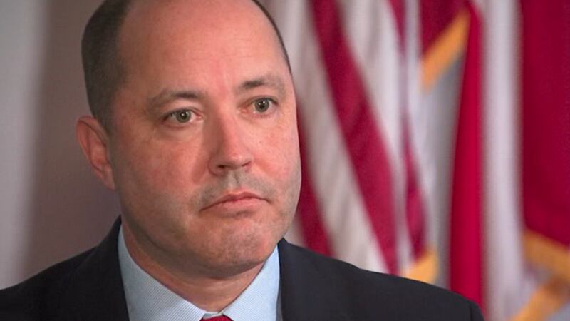 FILE - Georgia Attorney General Chris Carr has brought indictments on RICO charges against 61...