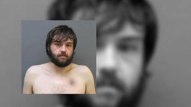 Mitchel Horton, 27, was arrested early Tuesday morning after he threatened his wife with a gun.