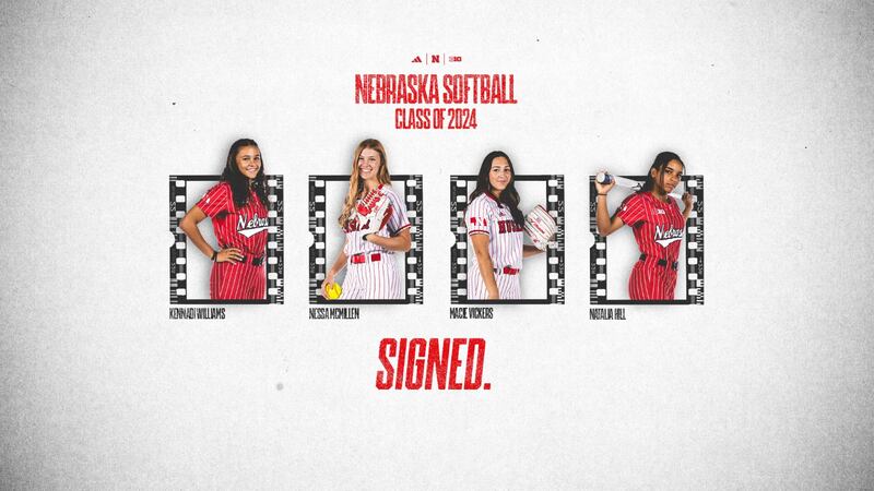Natalia Hill (Norwalk, Calif.), Nessa McMillen (Blair, Neb.), Macie Vickers (Escalon, Calif.),...