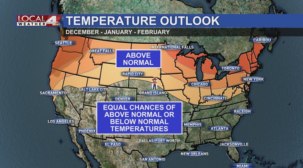 Temperature outlook this winter