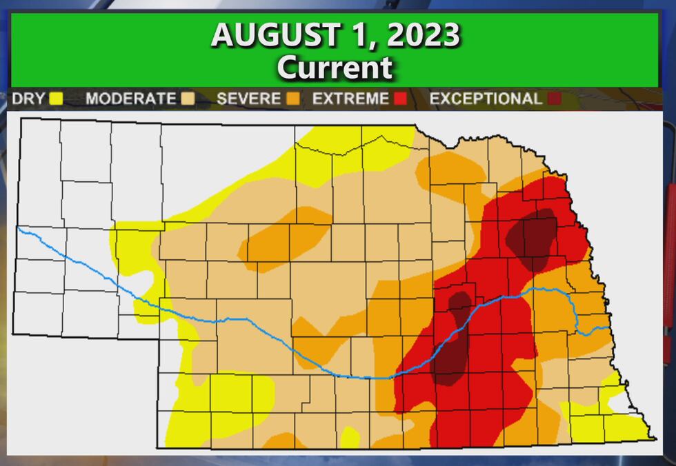 Recent rains have pushed the worst of the drought east of highway 281