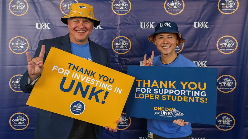UNK College of Business and Technology Dean Tim Jares and UNK Global international recruitment...
