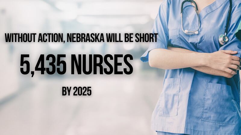 The Nebraska Hospital Association says if action isn't taken, Nebraska will be short more than...